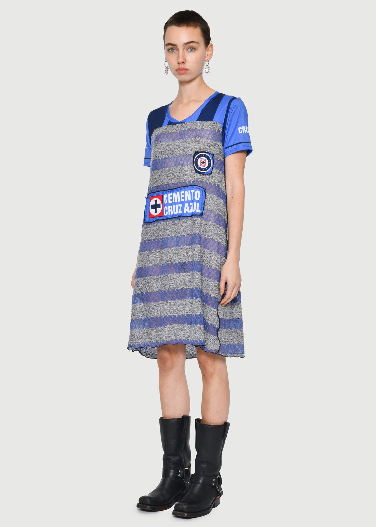 Reworked Football T-Shirt Dress - Image 3