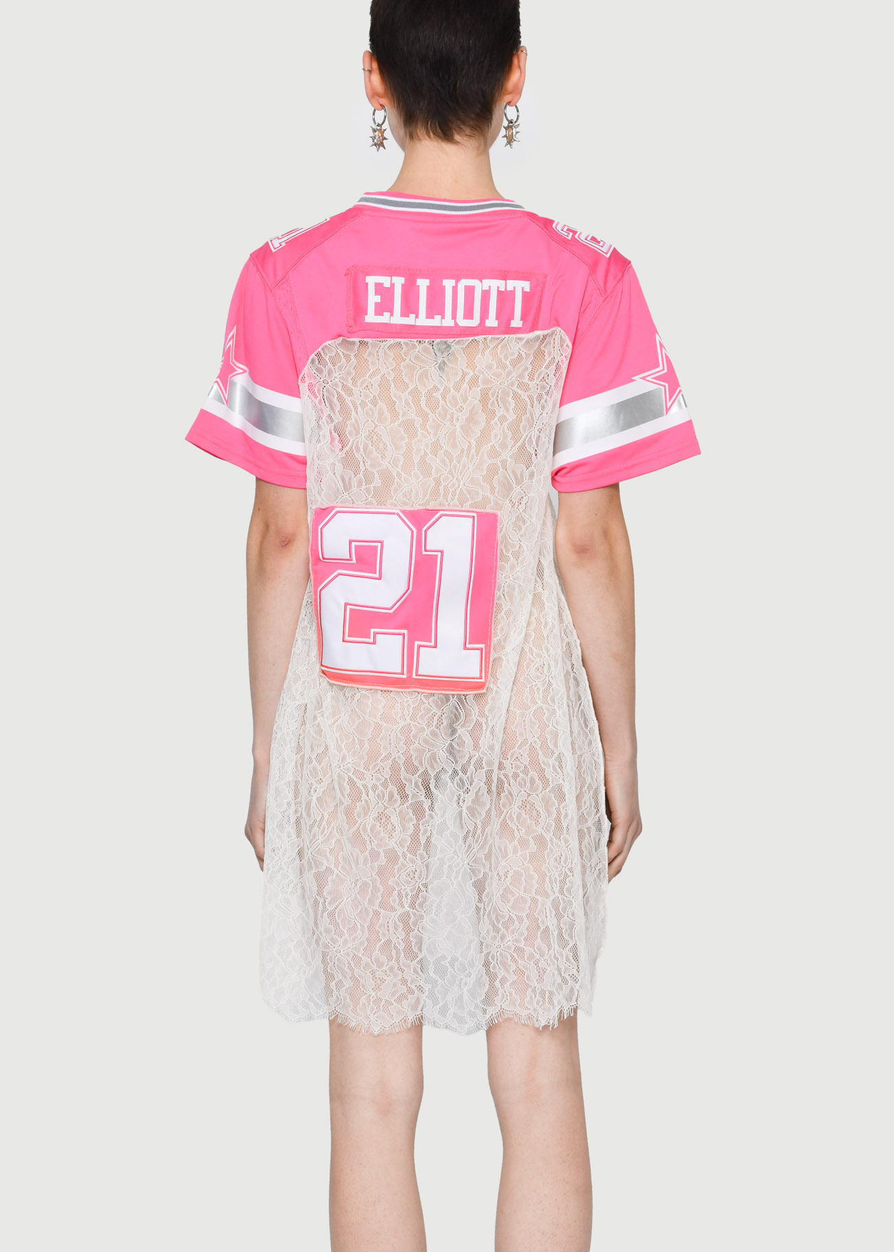 Reworked Football T-Shirt Dress - Image 4