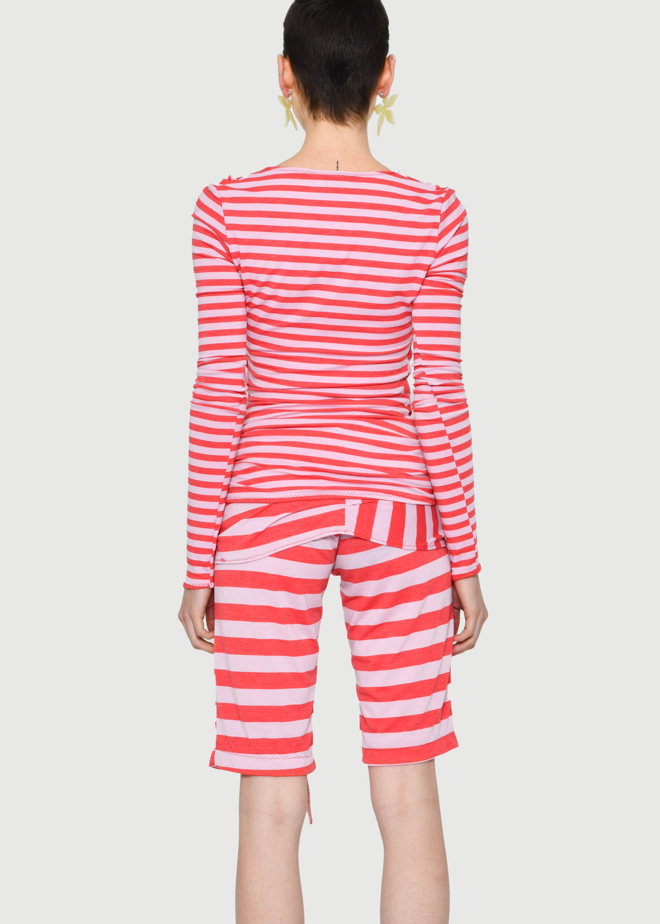 Rouge Stripy Shorts - Image 4