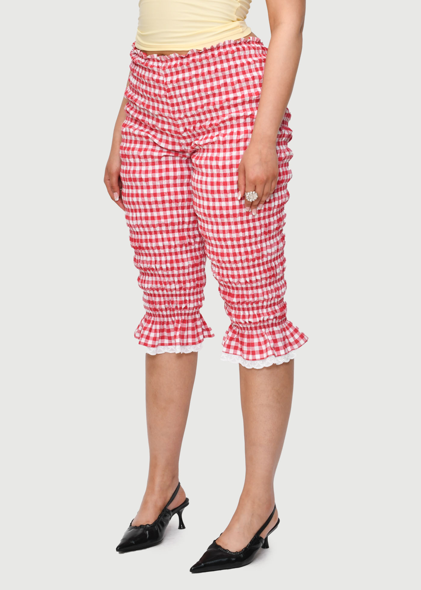 Capri Bloomers Red Gingham - Image 3