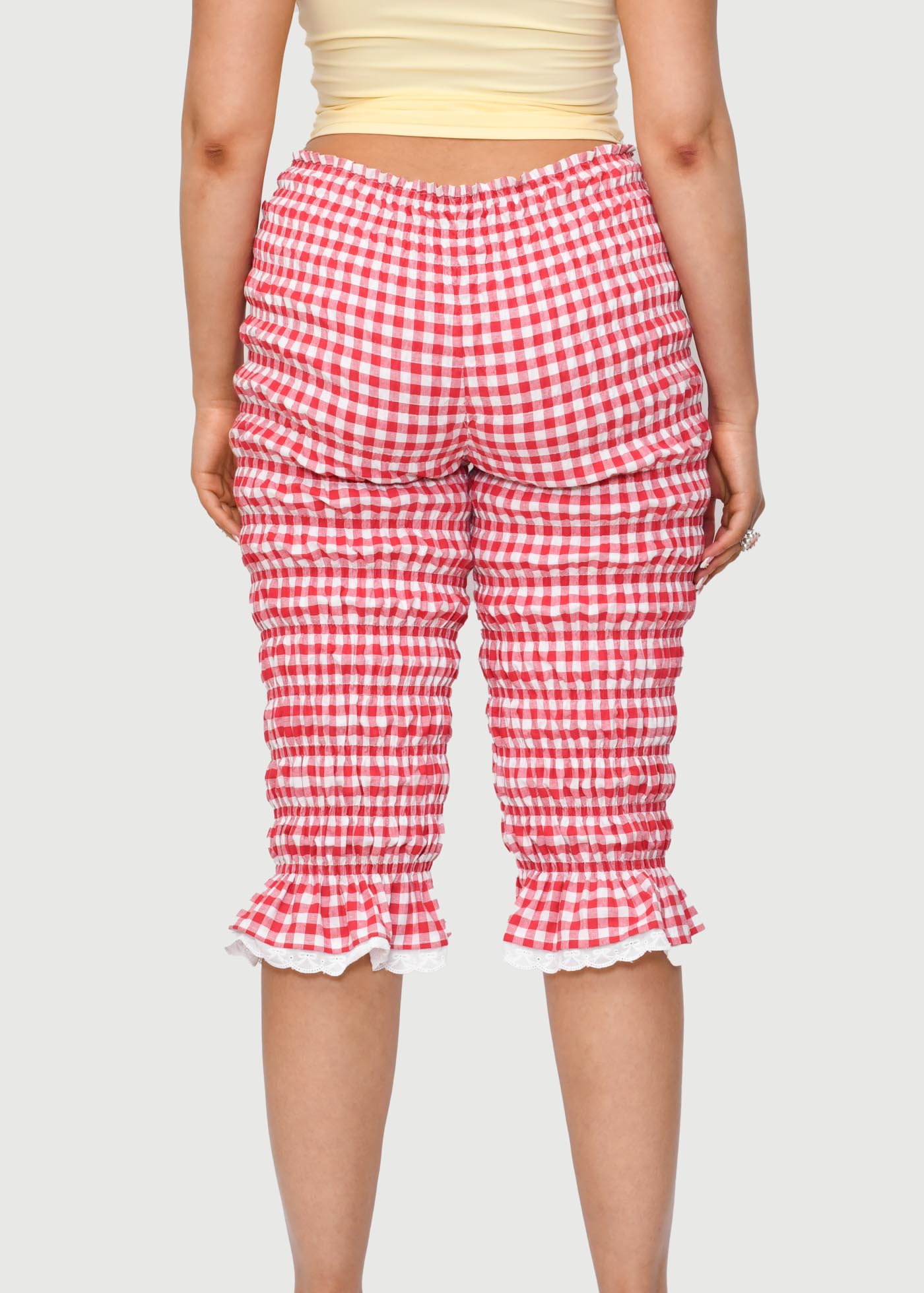 Capri Bloomers Red Gingham - Image 4