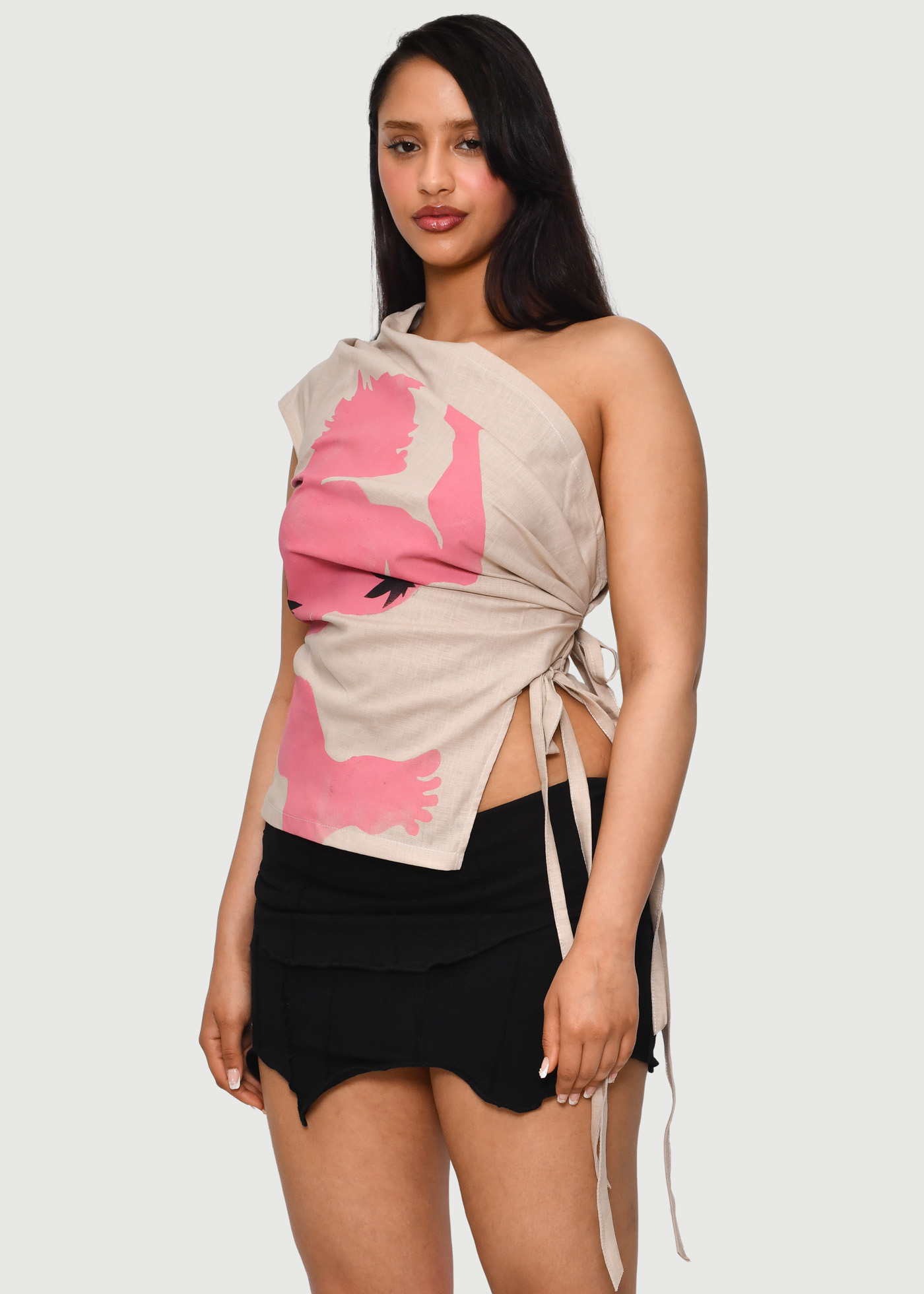 Linen Wrap Top - Image 3