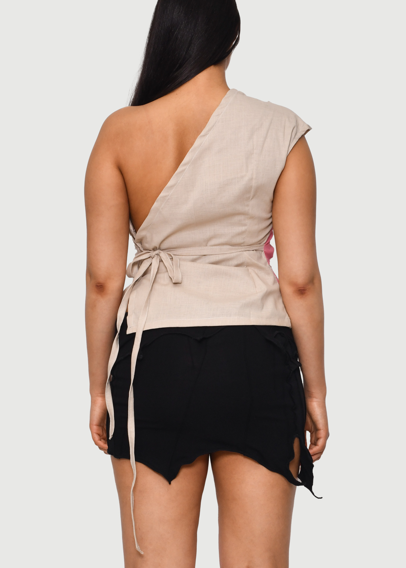 Linen Wrap Top - Image 4