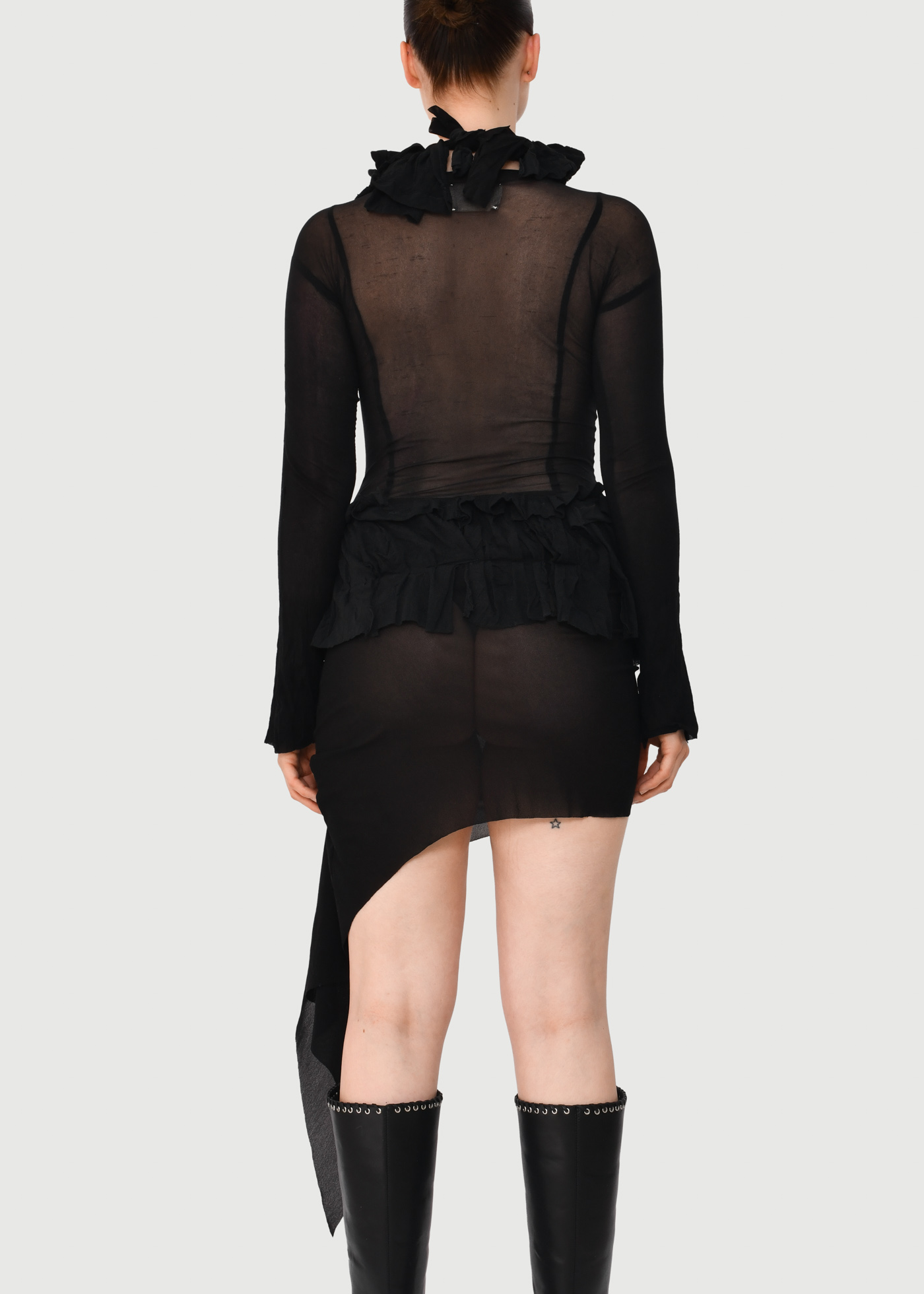 Texturized Stocking Mini Dress - Image 6