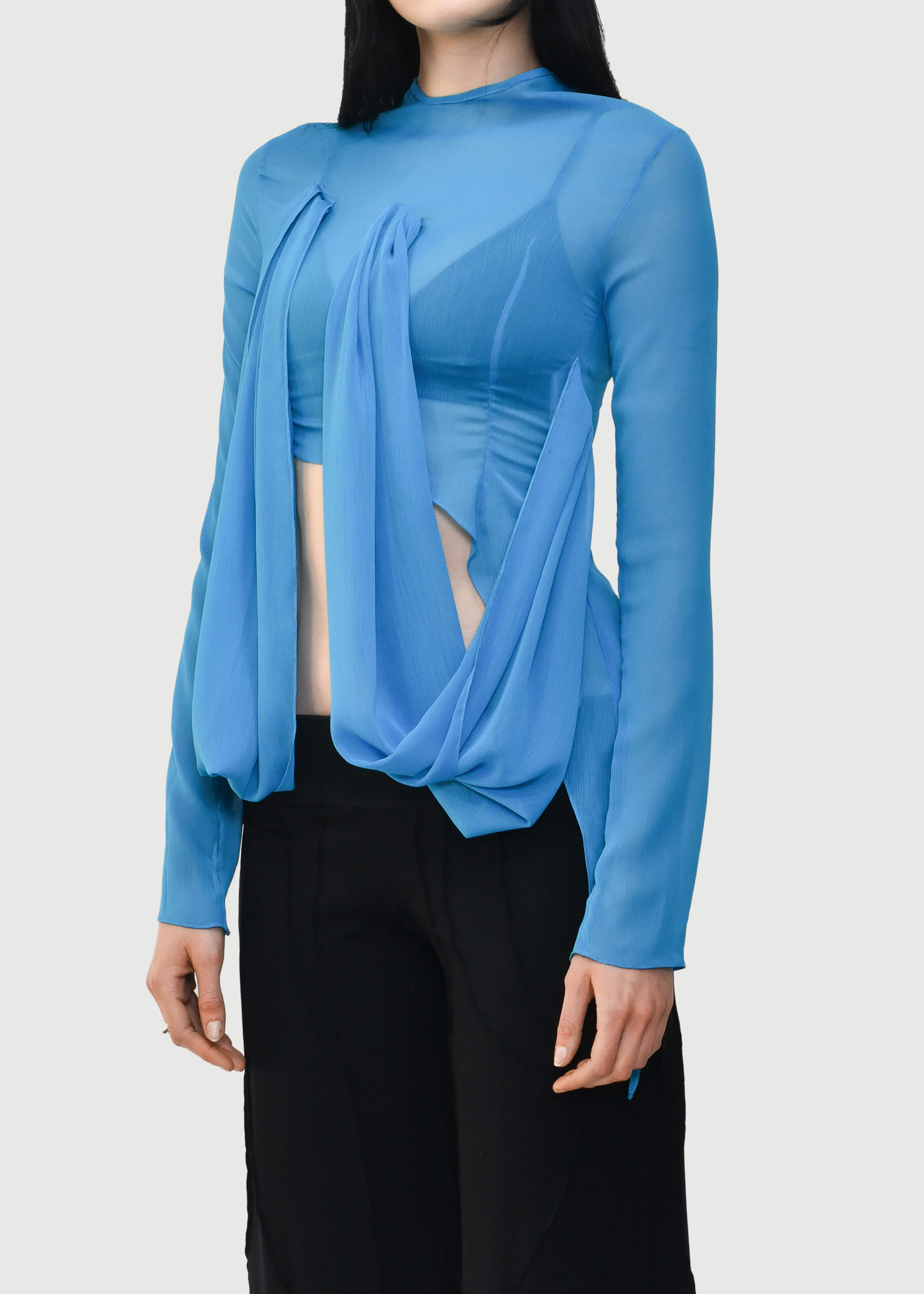 Chiffon Draped Top - Image 3
