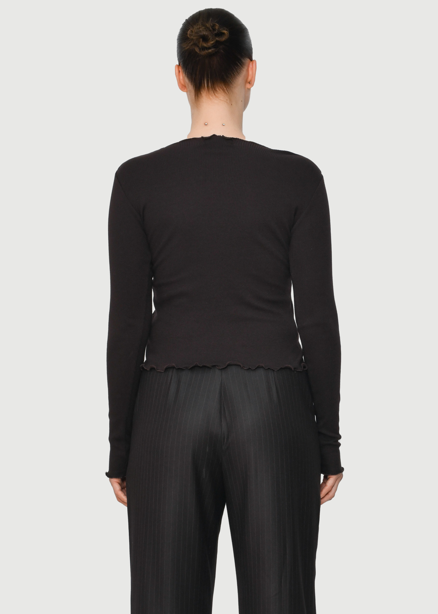 Ribbed Button Top - Image 4